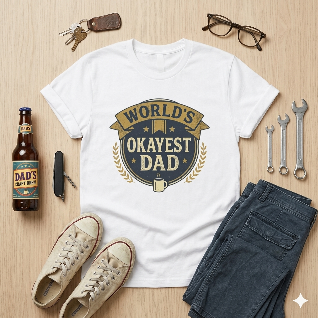 World's Okayest Dad T-Shirt