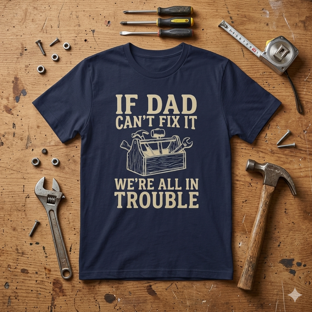 If Dad Can't Fix It We're All In Trouble T-Shirt